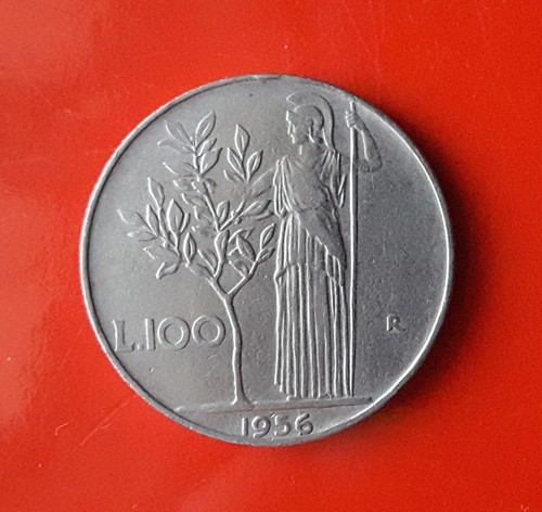 100 lire 1956 errore - lire,