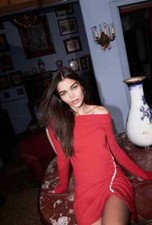 Denny Rose Art.911DD50012 Abito in maglia con drappeggio,Collez.Spring2019