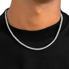 Collana tennis acciaio con - in,