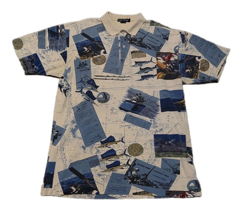 Vtg nautica mens polo - vtg, shirt