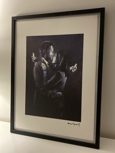 Lithographie banksy avec - lithographie,