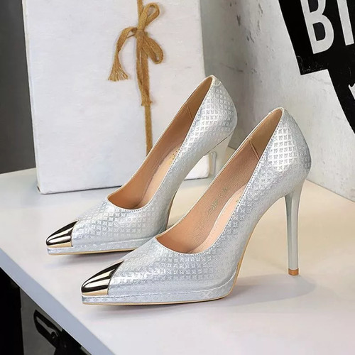 Decolte argento eleganti tacco - eleganti,
