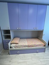 Cameretta completa mai usata, 2 posti letto con inclusi due materassi nuovi