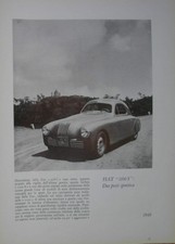 FIAT 1100 S DUE POSTI SPORTIVA PININFARINA 1948 MOTOR ITALIA