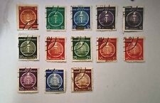 Serie Francobolli Rari Repubblica Democratica Tedesca 13 Stamp DDR Germania EST