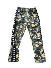 KAPPA Pantalone da uomo Mimetico Militare Camouflage Sportivo Bottom size small