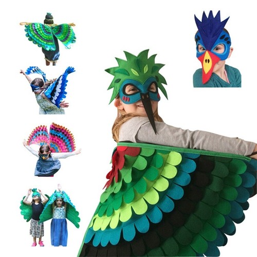 Costume pappagallo mantello