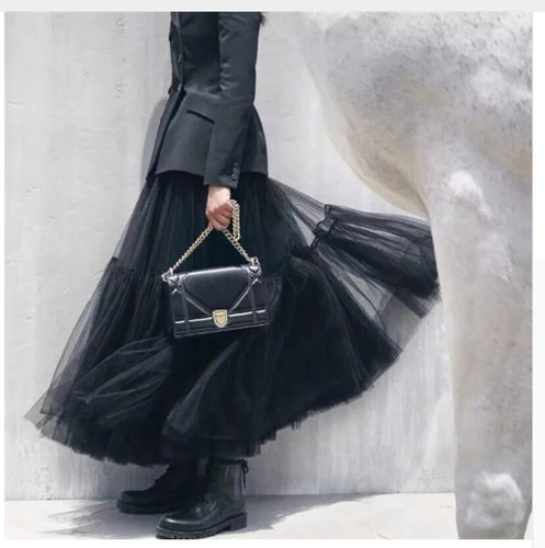 Gonna lunga elegante - tulle, 3