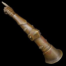 Antico Fermacarte Bronzo Mano