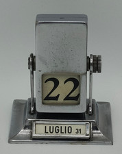 Datario Calendario Vintage In Metallo - Anni '50 - Perpetuo 