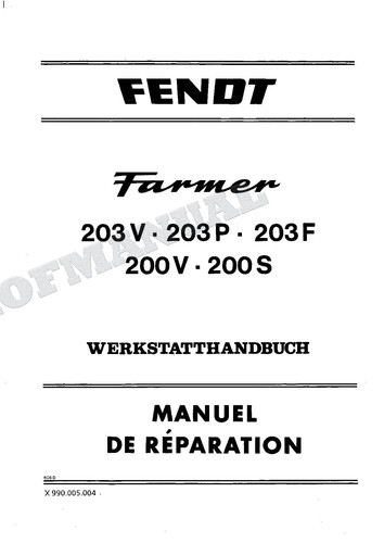 Manuale officina trattore
