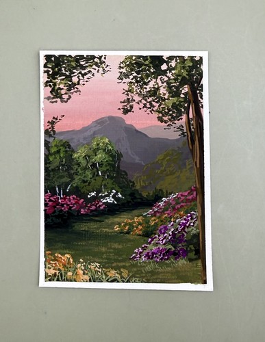 Aceo mini originale paesaggio - aceo, originale,