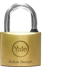 Yale Lucchetto Standard in Ottone Y1100040080X, Larghezza Corpo 40 Mm, Arco in A
