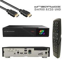 Dreambox DM900 RC20 4K E2 Linux PVR 1x DVB-S2X FBC MS Twin ricevitore nero
