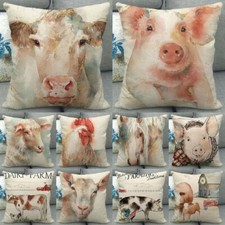 Federa cuscino divano mucca