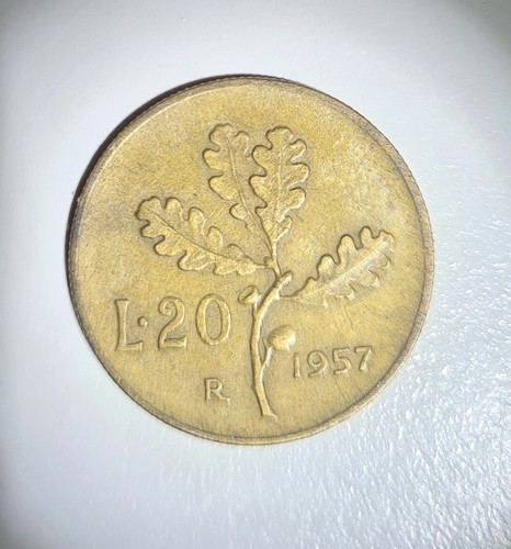 Moneta italiana rara - 20, lire