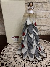 Thun  Albero Di Natale In Tessuto Con Puntale Angelo  Brillantino E Pendenti