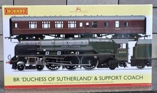 Hornby R3221 LMS 'Duchess Of Sutherland' and Support Coach Train Pack. DCC Ready