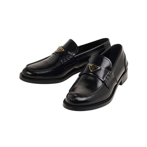 Prada brushed leather - prada, loafers