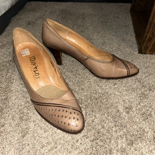 Scarpe vintage mikelos marroni - mikelos,