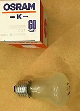 LAMPADINA OSRAM K 60 WATT 220 - 230V E27 FUNGO SMERIGLIATA SATINATA FROSTED 