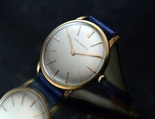GIRARD PERREGAUX VINTAGE 18K GOLD CALATRAVA WATCH UHR OROLOGIO TAPISSERIE DIAL