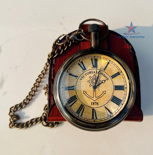 Vintage brass pocket watch - pocket,