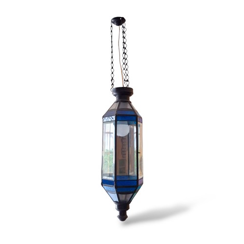 Lampadario etnico vetro - , e