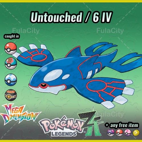 Kyogre pokemon leggende - kyogre, ⚫