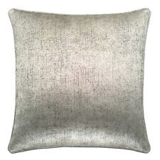 Cuscino decorativo in tessuto Rubelli seta rilievo ciniglia argento per divano