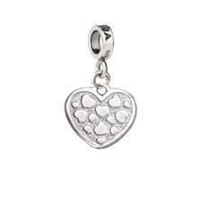 Charm Tedora pendente “Cuori nel cuore” in argento 925