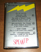 CASSETTA SPEAK UP Audiomensile Inglese nr.21 del Novembre 1986 - De Agostini