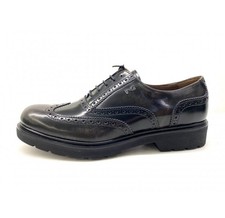 SCARPE DERBY CASUAL DONNA NERO