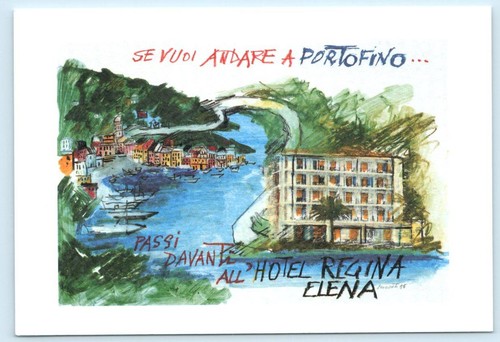 Cartolina portofino italia - cartolina, portofino,