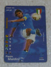 PAOLO MALDINI 076/107 FOOTBALL CHAMPIONS 2002 2003 ITALIA NAZIONALE