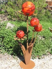 Edelrost fiore in vetro Ferrum