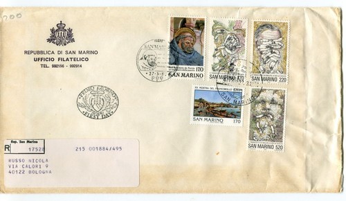 1982 fdc san marino 150 - fdc,