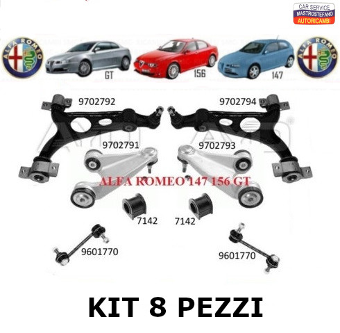 Kit bracci sospensione - kit,