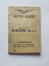 Moto Guzzi Airone 250 Sport-Turismo 1955 manuale uso libretto italiano originale