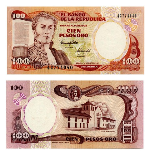 Colombia 100 pesos oro - pesos,