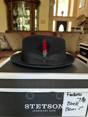 Knox fedora black 8 - fedora,