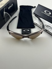 Oakley mezza giacca 1.0 nero telaio cromato lenti titanio iridio + scatola 03-617 RARO