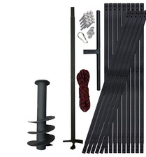 PWSAM Trapano per Pozzi Trivella Manuale Perforatrice Terreno 180mm 15 M