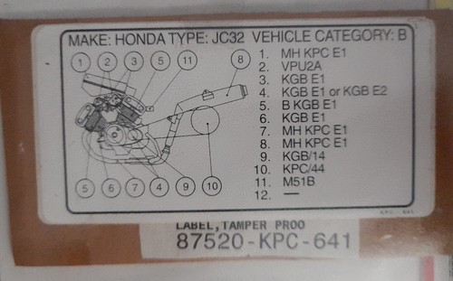 Honda decalcomania adesivo - honda,