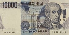10000 lire Banconota Volta