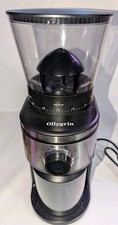 Ollygrin Burr Macinacaffè - 30 Impostazioni di Macinatura - 2-12 Tazze - Argento e Nero 