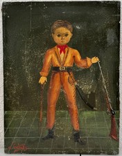 Dipinto olio vintage Agapito