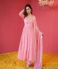 Rosy Pink Georgette Suit Set