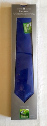 Cravatta seta jacquard - , royal