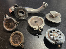 Lotto di 7 ricambi Victrola, riproduttori, bracci di tono, ecc.